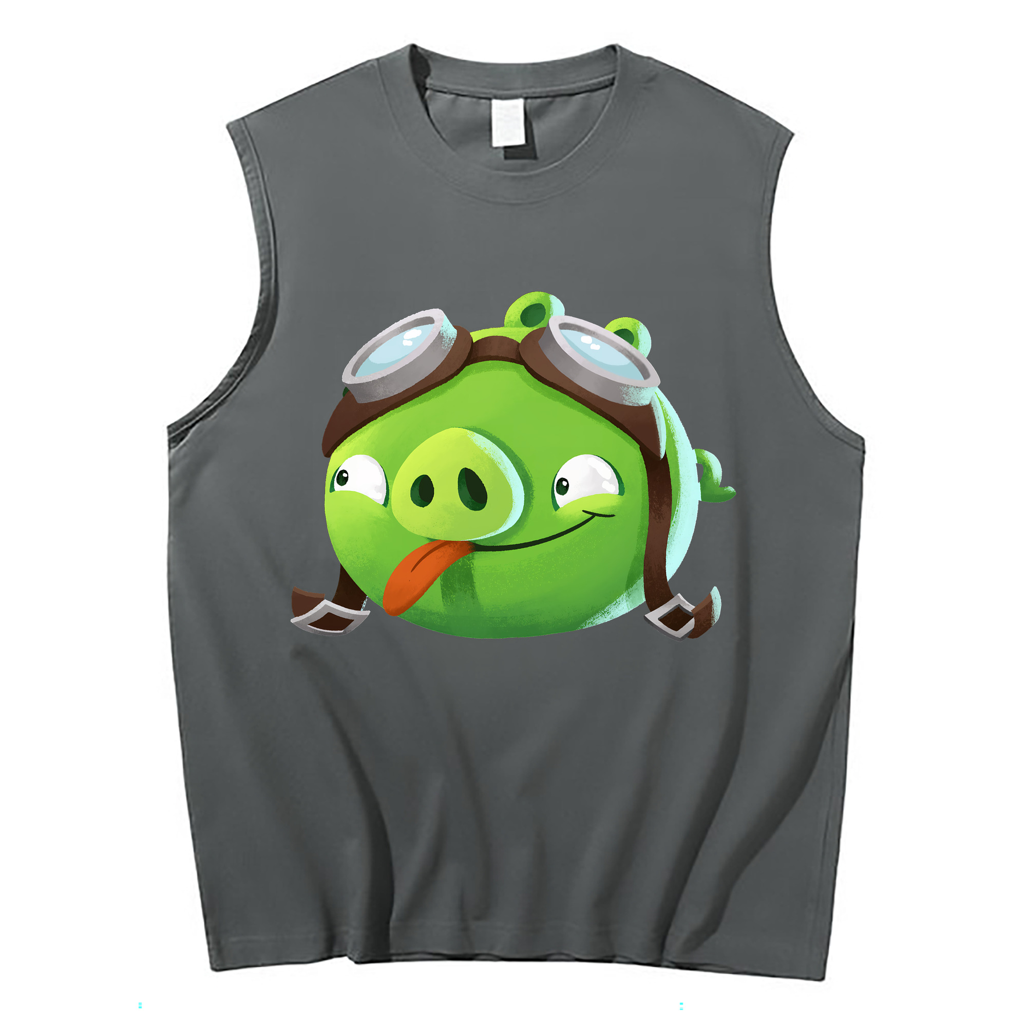 （画像用） Angry Birds アングリーバード コットン100％タンクトップ（フロントプリント）